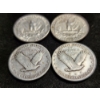 Image 4 : $1.00 Face Value in Assorted 90% Silver U.S. Quarters Including Standing Liberties & Washington Head