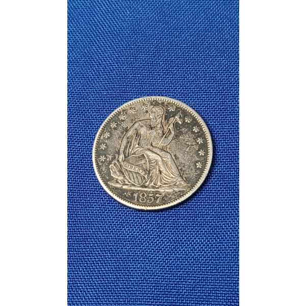 1857-O Liberty Seated Silver Half Dollar 