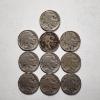 Image 1 : 10 Assorted Buffalo Head Nickels ~ Many Still Showing Dates ~ Face Value $0.50