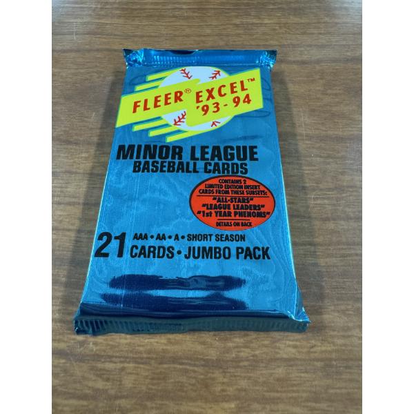 1993-94 Fleer Excel Minor League Jumbo Wax Pack - Sealed & Never Opened - Possible Jeter Rookie