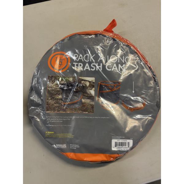 Brand New - UST Pack a Long 30 Gal Trash Can with Collapsible, Pop-Up Design, Zippered Top