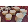 Image 3 : See Pictures - Large Set - Most 12 Pcs Each - Vintage Beige With Gold Edge China - As Pictured Only 
