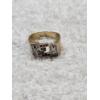 Image 1 : 14K Yellow Gold Men's "REM" Initial Ring (Size 9) featuring Round Cut Diamonds and Rubies 12.7g