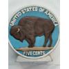 Image 2 :  Unique 8" x 8" Native American & Buffalo Money Bank - Great Condition