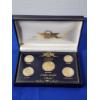 Image 1 : 2000 24K Gold-Plated 5-Coin Set: Cent, Nickel, Dollar, Quarter, Dime in Display