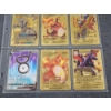 Image 3 : Binder Page Full of Assorted Gold Foil Pokemon Trading Cards Including Charizard!