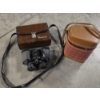 Image 1 : Vintage Bushnell Binoculars & Skotch Twin Glass Flasks With Shot Glasses 
