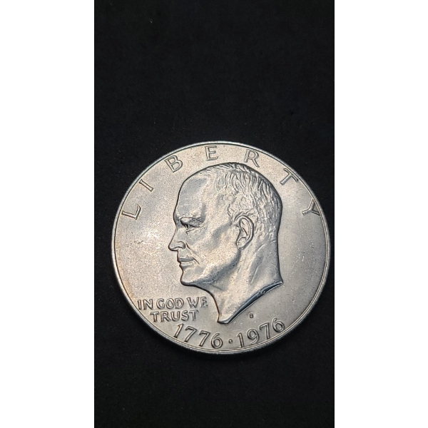 1776-1976-S Eisenhower 40% Silver Dollar - Face Value: $1.00