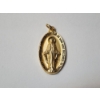 Image 2 : Gold-Tone Sterling Silver Bracelet and Mary Pendant - Total Weight: 19.0g