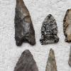 Image 2 : EARLY AMERICAN! Antique Assortment of Native American Stone Artifacts including Arrow/Spear Heads