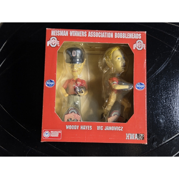 Unopened, Excellent Condition 2000 Kroger Ohio State Heisman Winners Association Bobble Heads 