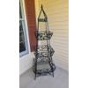 Image 1 : 3 Tier Metal and Glass Outdoor Shelf - 75H x 24 Square