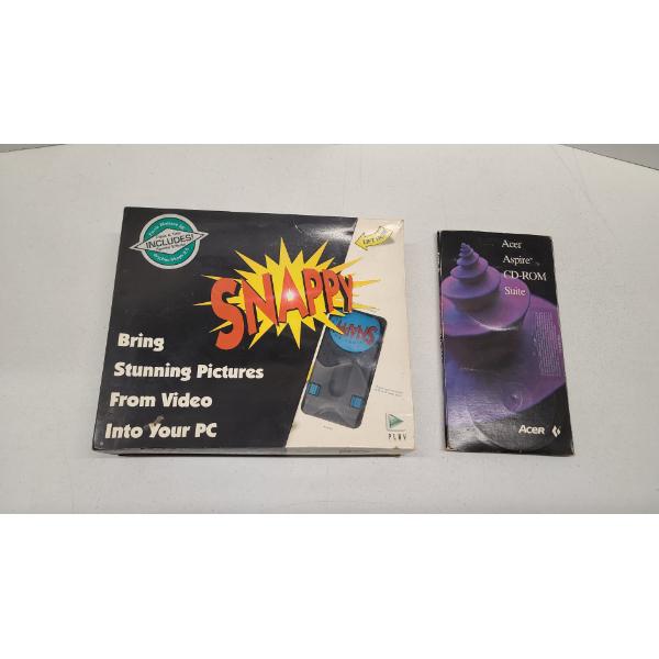 Vintage "Snappy" Video Capturing Device & Acer 14 CD-ROM Software CD's