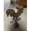 Image 2 : *Pick Up At Mantua Home-No Shipping Available* Neat Horseshoe Brand 19'' Brass Tabletop Rooster Weat