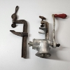 Image 2 : Antique Vice Clamp Tool & Antique "Merit No. 15" Meat Grinder
