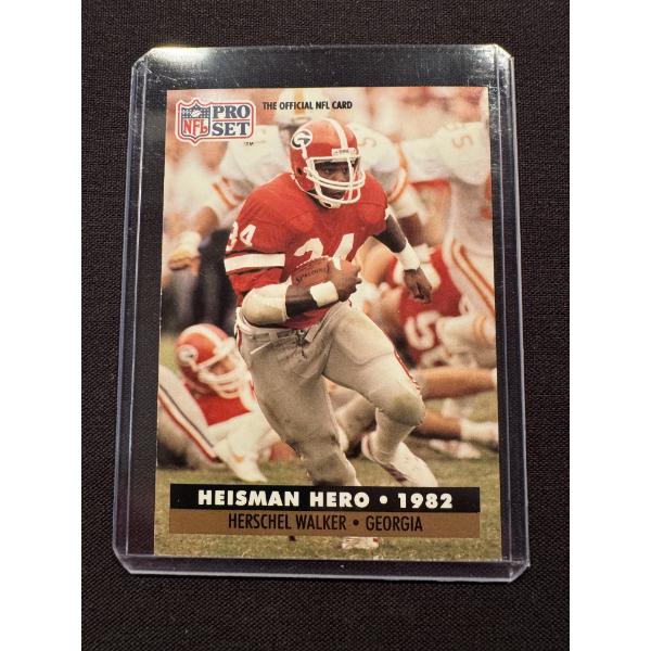 Herschel Walker Heisman Hero Pro Set Football Card - Mint Condition