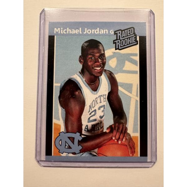 1983 Michael Jordan College Basketball Rookie Card In Protective Holder - Mint Condition