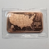 Image 2 : Colorado State Flag Colorized 1 AVDP oz .999 Fine Copper Bar 