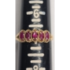 Image 5 : Vintage 10K Yellow Gold Ring With Rubies (Cut Band) - Size 7 - Weight: 1.6g
