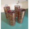 Image 1 : 4 Holiday Embellished Gold Overlay Tumblers As shown - Kitchen