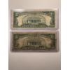 Image 2 : 1953 & 1963 United States Lincoln Blue & Red Seal $5.00 Bills In Protective Holders