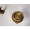 Image 5 : Lot of Brass Decor: Detailed Vase, Crane Statue, Tinkerbell Bell - TW: 313.2g 