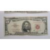 Image 3 : (2) U.S Series 1963 $5 Red Seal Bank Notes With Granahan & Dillon Signatures - Face Value: $10