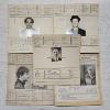Image 1 : INTERESTING!!! Collection of 5 Antique MUGSHOT Bertillon Criminal Booking Sheets
