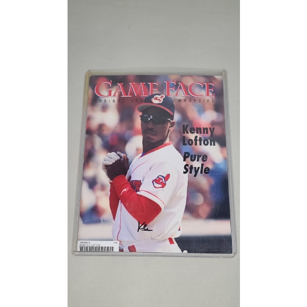 Kenny Lofton Autographed Game Face Cleveland Indians Magazine May 1996 Issue In Magazine Protector
