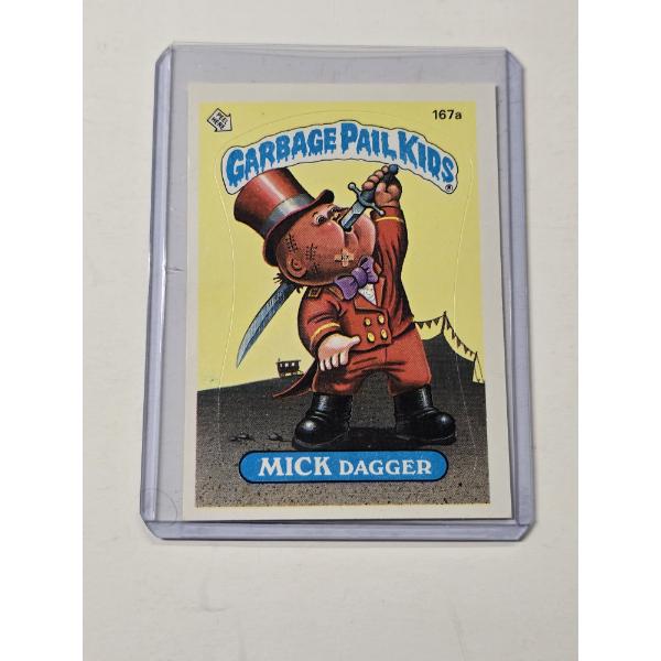 1986 Topps Garbage Pail Kids MICK DAGGER #167a - Mint Condition