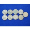 Image 1 : x9 Assorted Years Canadian 80% Silver Quarters ASW Each: 0.15oz / FV: $2.25