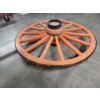 Image 2 : Large Vintage Wooden Wagon Wheel Farm Cart Wheel - About 4ft - Heavy