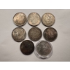 Image 1 : 8 Incredible United States Silver Dollars - 90% Silver - Includes 1893 Morgan Silver Dollar