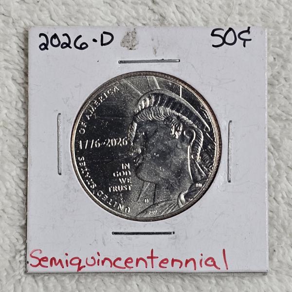 2026-D United States Semiquincentennial Enduring Liberty Half Dollar