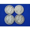 Image 1 : x4 United States 90% Silver Barber Half Dollars: 1865, 1905, 1909, 1909