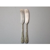 Image 1 : x2 Steiff "Rose" Sterling Silver Butter Knives TW: 63.7g