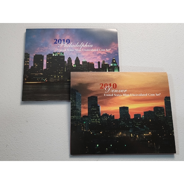United States Mint 2010 P&D Uncirculated Coin Set