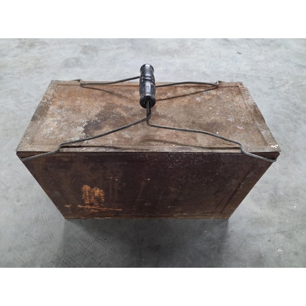 Rare! 1920's 11.5''x18'' Galvanized Vintage Picnic Cooler Box! 