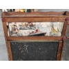 Image 6 : Antique Educational Scroll Chalkboard Easel - About 4ft Tall 