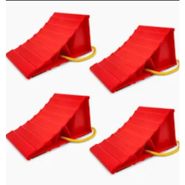 HOXWELL TS201 Wheel Chock Set (2 pair, red)
