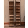 Image 1 : 2 Metal and Wicker Shelves - 9x6x48.5