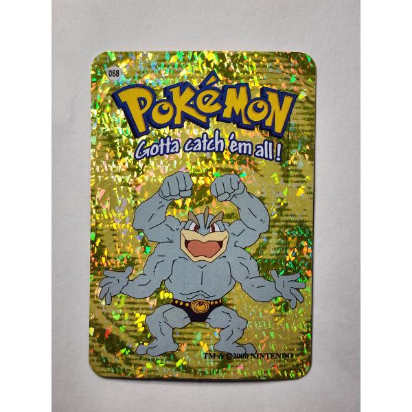 Machamp Holo Prism #068 Trading Card Sticker - Ash Ketchum on Back
