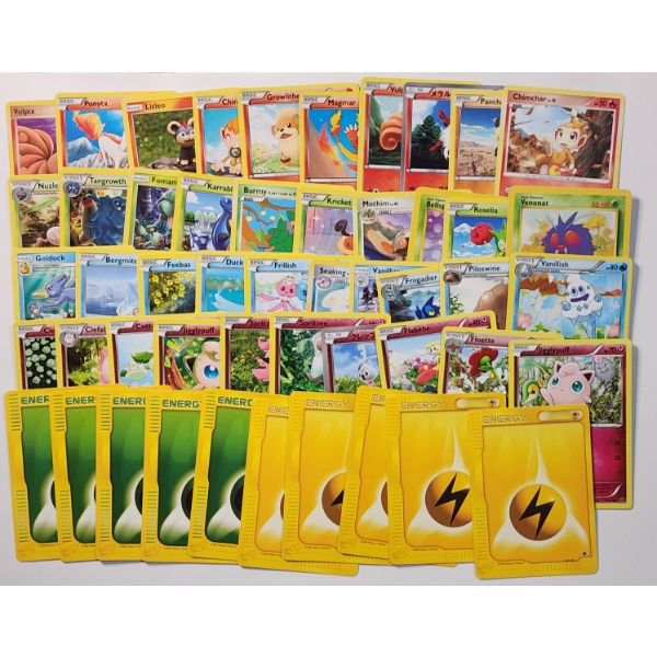 50 Assorted Vintage Pokemon Trading Cards ~ Variety of Sets & Conditions! 