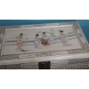 Image 5 : Elegant Oriental Themed Carved Laquered Flatware / China Cabinet