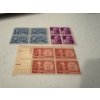 Image 1 : 12 - Old Unused Stamps US Postage - Mint Condition - Exceptional Blocks
