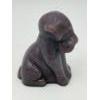 Image 2 : Adorable Degenhart Vintage Glass Dog Figurine -Orchid