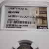 Image 3 : NGC Genuine Western Saloon Collection 1906 Liberty Head United States Nickel 