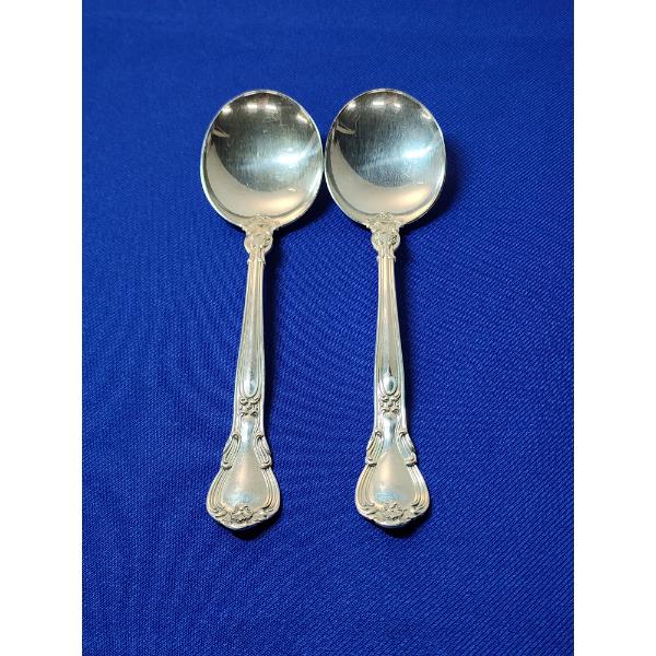 x2 Gorham Chantilly Sterling Silver Spoons Weight: ~74g