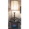 Image 1 : 24" Round Table & Tall Lamp As Shown - Nice Condition