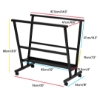 Image 2 : MEEDEN Metal Art Print Rack With Castors (Black) In Box